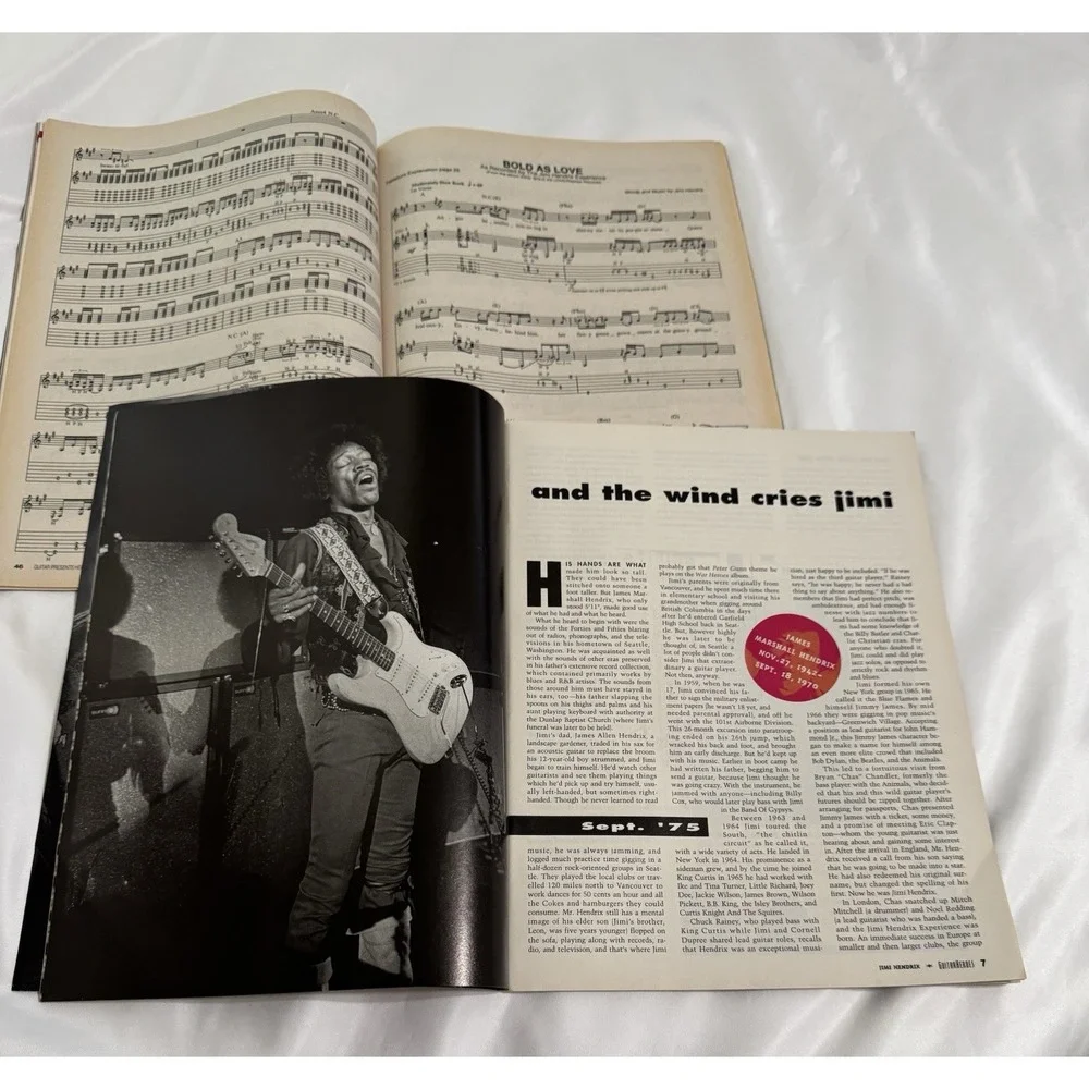 Guitar Presents Jimi Hendrix / Stevie Ray Vaughan & Play Like Hendrix Sheet Lot2